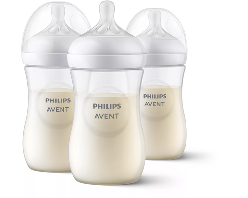 Avent Natural Baby Bottle Baby Milk Bottle for Newborns+ Bpa Free & Anti Collic -SCY903/03 in Clear Clear - image 2