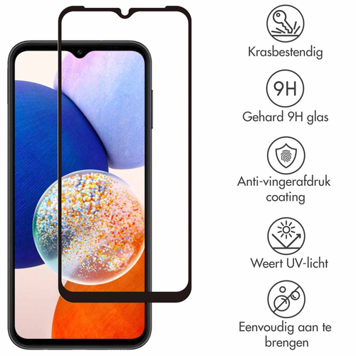 Selencia Gehard Glas Premium Screenprotector Samsung Galaxy A14 (5G/4G), afbeelding 2