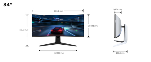 TCL R83 34R83Q computer monitor – image 3