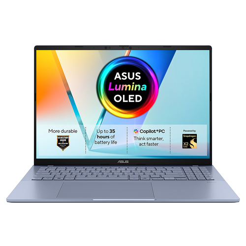 ASUS Vivobook S16 S3607NA-SH002W Snapdragon X2E-88-100 Ноутбук 40,6 cm (16") WUXGA 16 GB LPDDR5x-SDRAM 1 TB Твердотельный накопитель (SSD) Wi-Fi 7 (802.11be) Windows 11 Home Синий
