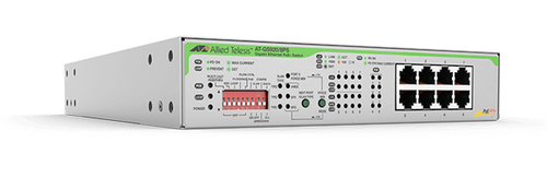 Allied Telesis GS920/8PS Unmanaged Gigabit Ethernet (10/100/1000) Power over Ethernet (PoE) Stainless steel