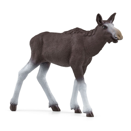 Schleich Wild Life Elchkuh mit Kalb speelfiguur, afbeelding 3
