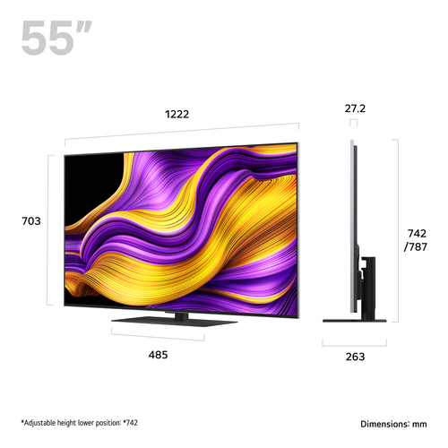 LG OLED55G56LS 2025 55" Evo AI G5 OLED 4K Smart TV - Silver - image 2