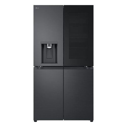 LG InstaView™ GMG96CRAFT Total No Frost American Fridge Freezer - Essence Black Steel - E Rated, Essence Black Steel - image 1