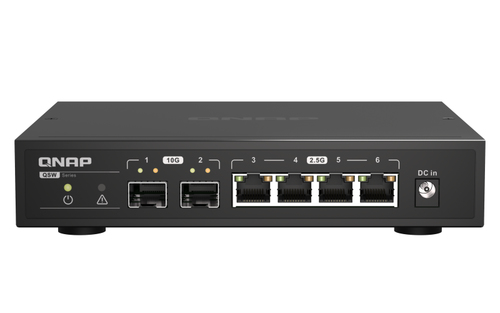 QNAP QSW-2104-2S сетевой коммутатор Неуправляемый 2.5G Ethernet Черный