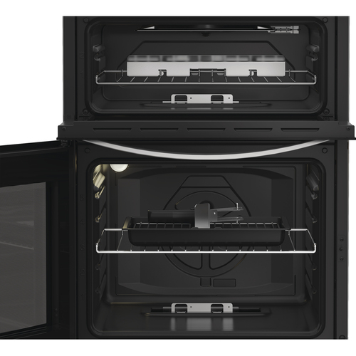 Indesit IDG6GS 60cm Double Oven Gas Cooker in Silver 4 Gas Burners 72L - image 7
