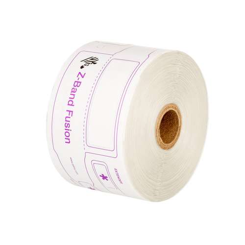Zebra Z-Band Fusion - Polypropylen (PP) - klæbemiddel - hvid - 70 x 22 mm 1000 stk. (5 rulle(r) x 200 armbånd - for Zebra GX420 GK Series GK420 G-Series GC420 GX Series GX420, GX430 LP 28XX TLP 28XX