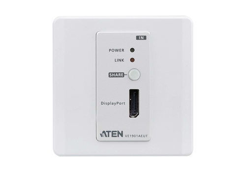 ATEN DisplayPort HDBaseT-Lite Transmitter with EU Wall Plate / PoH – image 5