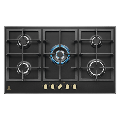 Electrolux KGS9536RN Черный Встроенный 90 cm Газовый 5 зона(ы)