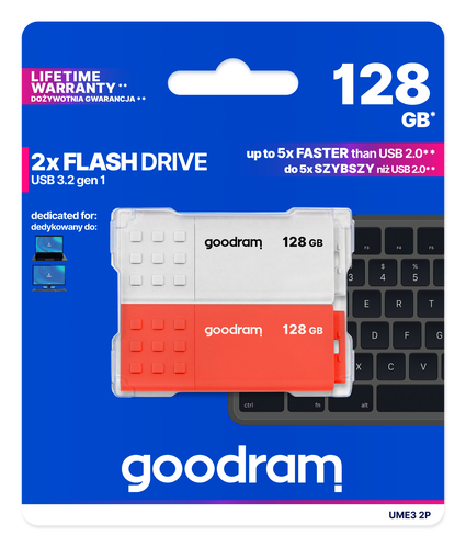 Goodram 2-PACK UME3-1280MXR11-2P – image 1