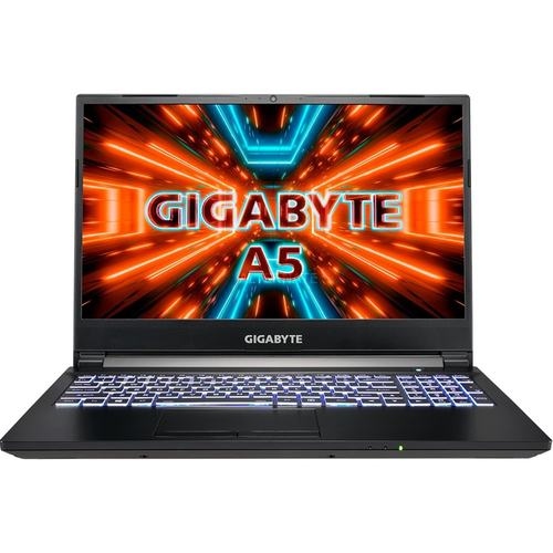 GIGABYTE A5-K1-ADE1130SD AMD Ryzen™ 5 5600H Ноутбук 39,6 cm (15.6") Full HD 16 GB DDR4-SDRAM 512 GB Твердотельный накопитель (SSD) NVIDIA GeForce RTX 3060 Wi-Fi 6 (802.11ax) Windows 10 Черный QWERTY Английский