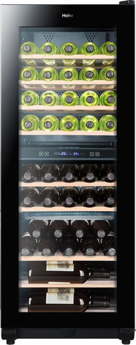 Haier WS49GDB wine cooler Freestanding Black 49 bottle(s)