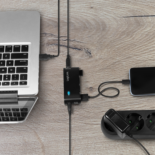 LogiLink USB 2.0 Hub 4-Port - Hub, afbeelding 4