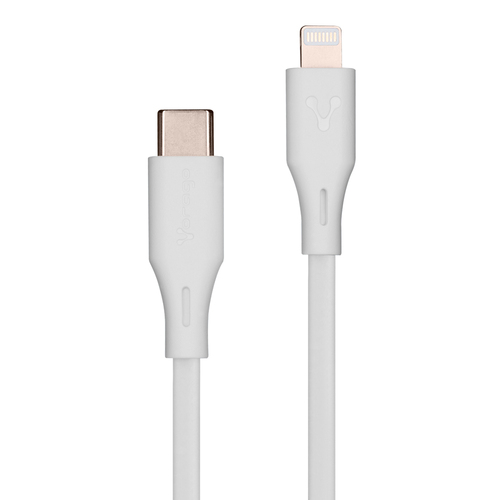 CAB-CL01W Cables USB VORAGO CAB-CL01W CABLE VORAGO CAB-CL01W TIPO C-  LIGHTNING 20W 1 METRO CARGA RÁPIDA  BLANCO