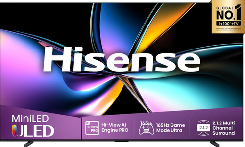 Hisense 100U7Q PRO 2,54 m (100") 4K Ultra HD Smart TV Wi-Fi Черный