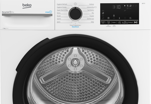 Beko BM3T3933W 9kg Heat Pump Tumble Dryer with SteamCure Technology – image 4