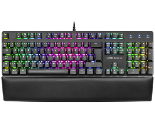 Mars Gaming MK5BRES RGB Mechanical Keyboard Padded Wrist Rest Switch OUTEMU SQ Brown Spanish Language – image 2