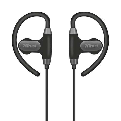 Trust Usan Headset Wireless Ear-hook, In-ear, Neck-band Sports Micro-USB Bluetooth Black – image 3