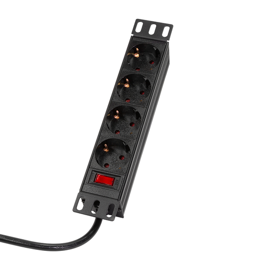 LogiLink Steckdosenleiste 4-fach mit Schalter,10"(1HE),2m, afbeelding 7