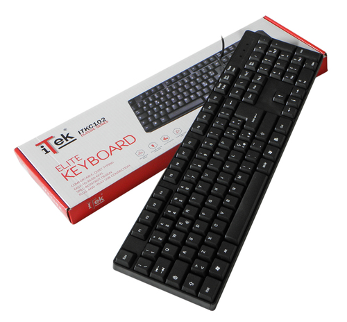 itek ELITE keyboard Office USB Black – image 2