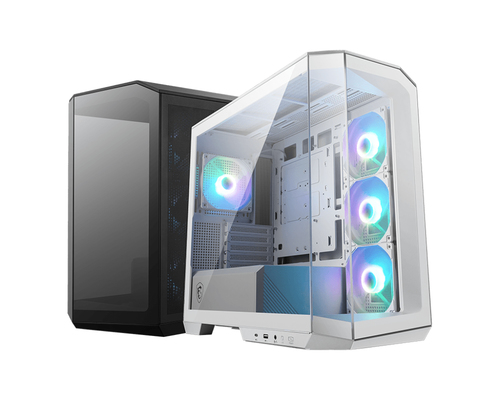 Msi Mag Pano M100R PZ MicroATX Mid-Tower PC Case - White - image 3