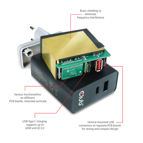 CLUB3D USB Type A and C Dual Power Charger up to – image 8
