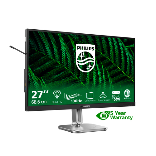 Philips Eco-Friendly Monitor with LowBlue Mode, Flicker-Free, Ips Technology & Built-in USB-C Docking Station - 85% Pcr & Ocean-Bound Plastics - image 4