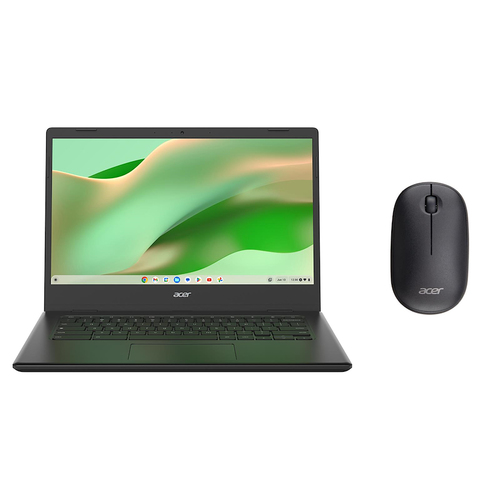 Acer Chromebook CBOA314-1HC5GY + Mouse Intel® Celeron® N N4500 Хромбук 35,6 cm (14") Full HD 4 GB DDR4-SDRAM 64 GB eMMC Wi-Fi 5 (802.11ac) ChromeOS Черный QWERTY Итальянский