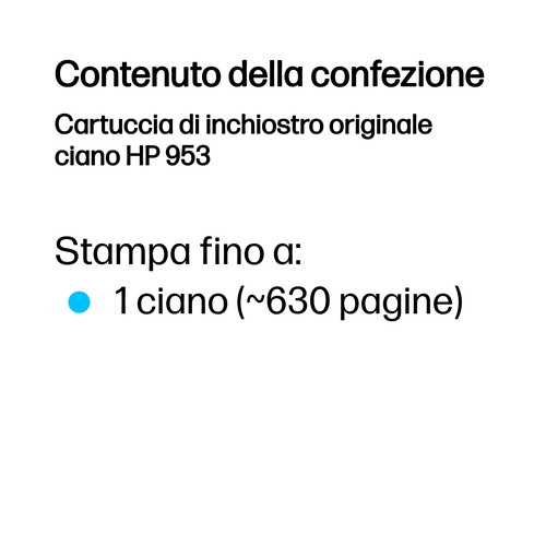 HP 953 – Cartuccia ciano originale