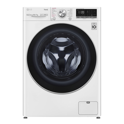 LG F4DV710H1E стирально-сушильная машина Отдельно стоящий Фронтальная загрузка Белый