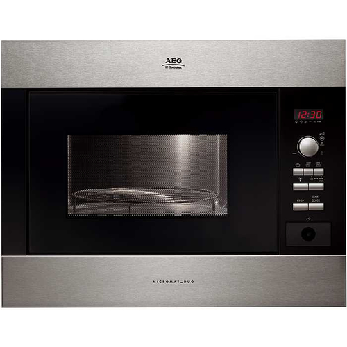 AEG MCD2660EM microwave Black, Silver Built-in