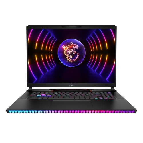 MSI Gaming GE78HX 13VH-055NL Raider Intel® Core™ i9 i9-13950HX Ноутбук 43,2 cm (17") Quad HD+ 64 GB DDR5-SDRAM 4 TB Твердотельный накопитель (SSD) NVIDIA GeForce RTX 4080 Wi-Fi 6E (802.11ax) Windows 11 Pro Черный