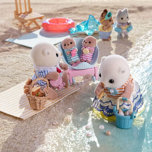Sylvanian Families - zeeotterfamilie (5803) - poppen en poppenhuizen – Foto 9 van 10