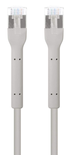 INTELLINET Patchkabel Flexi Cat6a F/FTP 0.5m 10G koper grijs, afbeelding 4