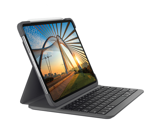 Logitech Slim Folio Pro Põhjamaad Bluetooth Grafiit