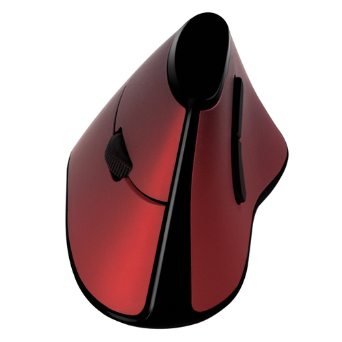 LogiLink muis, ergonomisch vertikal, radio 2.4 GHz, rood, afbeelding 3