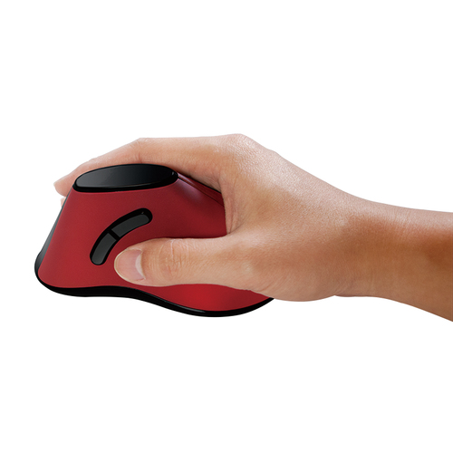 LogiLink muis, ergonomisch vertikal, radio 2.4 GHz, rood, afbeelding 5