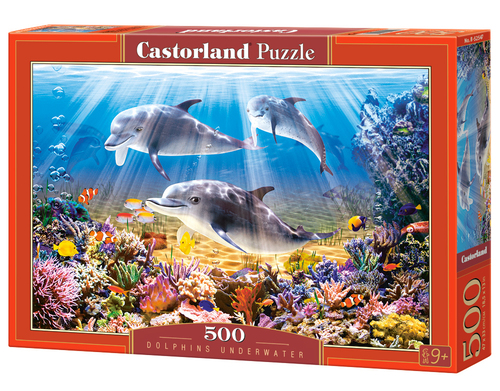 Castorland Dolphins Underwater 500 pcs Pusle 500 tk Taimestik ja loomastik