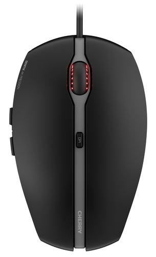 CHERRY Mouse GENTIX 4K black Auflösung 800/1200/2400/3600dpi, zwei Daumentasten