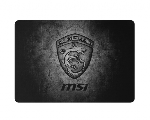 MSI Gaming Shield Mousepad Žaidimo pelės padėkliukas Juoda, Pilka