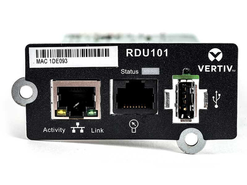 RDU101 RDU101 TARJETA DE COMUNICACION VERTIV LIEBERT RDU101 INTELLISLOT PARA EQUIPOS VERTIV LINEA GXT5 1 AO DE GARANTIA RDU101