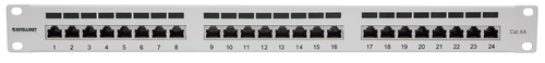 Intellinet 24-Port Cat6a Patchpanel FTP 1HE grijs, afbeelding 3