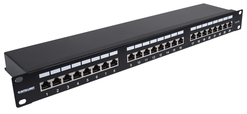 Intellinet 24-Port Cat6a Patchpanel FTP 1HE zwart, afbeelding 2