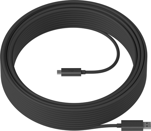 939-001802 Logitech Strong - Cable USB - USB Tipo A M a 24 pin USB-C M - USB 32 Gen 2 - 25 m - plenum Active Optical Cable AOC - para Room Solution Huddle Large