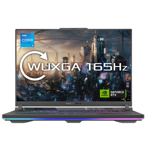 ASUS ROG Strix G16 G614JU-N3147W Intel® Core™ i5 i5-13450HX Ноутбук 40,6 cm (16") WUXGA 16 GB DDR5-SDRAM 512 GB Твердотельный накопитель (SSD) NVIDIA GeForce RTX 4050 Wi-Fi 6E (802.11ax) Windows 11 Home Серый