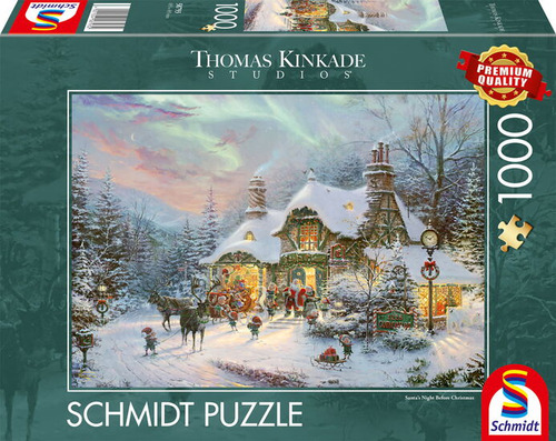 Thomas Kinkade Studios La noche de Santa antes de Navidad