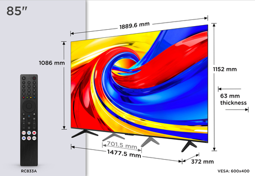 TCL 85P7L - 85 QLED (2026), afbeelding 5