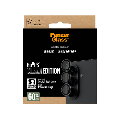 PanzerGlass Hoops Camera Lens Protector Transparent Samsung Galaxy S26  S26 – Foto 4 von 7