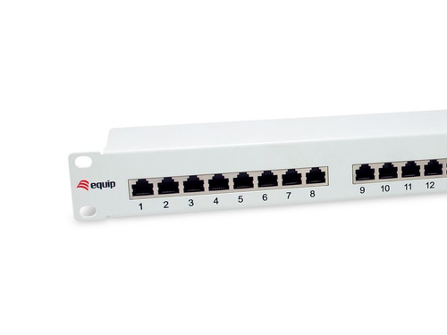 Equip Patchpanel 24x RJ45 Cat6 19" 1HE grijs, afbeelding 2