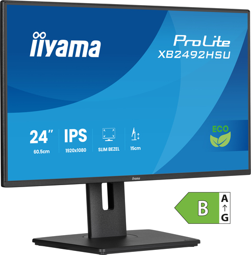 iiyama Prolite XB2492HSU-B1 24" Ips Full HD 120Hz Energy Efficient Height adjuatable Monitor - image 1